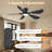 52" Flush Mount Low Profile Ceiling Fan With Light And Remote/app Control-1851593784-1851593765