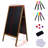 Zupora Yes Freestanding Solid Wood Chalkboard