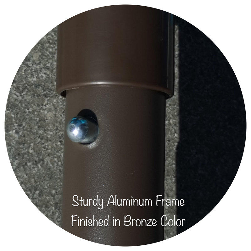 Parasol de marché 9 pi Vanderpool, Bleu marine