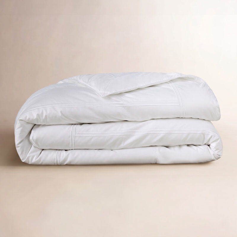 Coltrane Standard Cotton Duvet Cover, Queen Duvet Cover, White