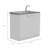 Napoles Utility Sink and Laundry Room Sink Cabinet with Integrated Stainless Steel Sink and Interior Storage Shelves-65624883