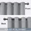 Aspire Homeware Linen 100% Blackout Curtain Pair for Maximum Privacy and Light Control-523209159-523209167