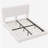 White  Boucle Floating Bed with Light,Queen