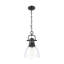 Petit luminaire suspendu Iftimie avec chaîne et verre transparent-2094349162-2094349160