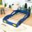 Twin Wooden Race Car Bed-1026311312