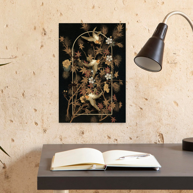 Denetria Contemporary Art Classic Bird Autumn Winter Wall Art - Wrapped Canvas Print, 45.72 cm H x 30.48 cm W