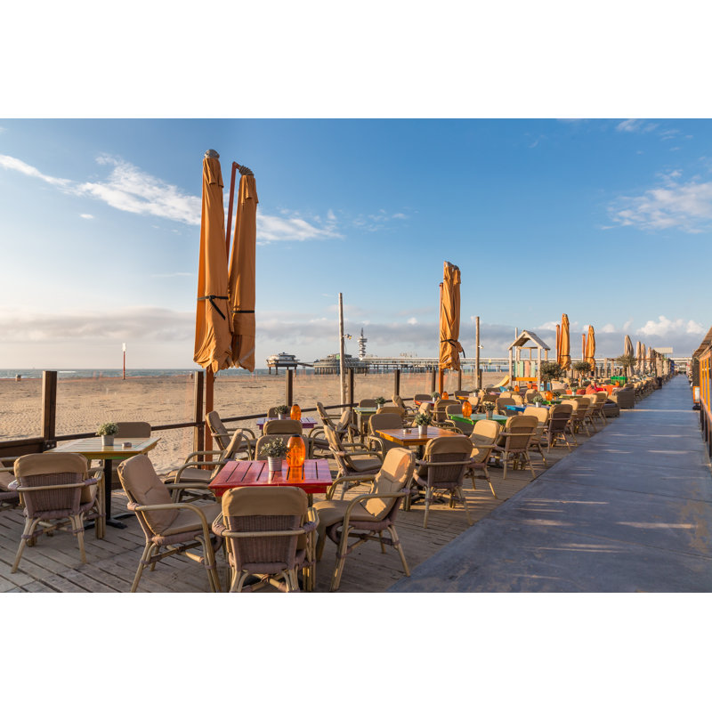 Dutch Beach by Kruwt - Wrapped Canvas Print, 30cm H x 46cm W