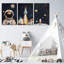3Pcs Space Astronaut Canvas Wall art Cute Astronaut Nursery Galaxy Posters Modern Space Themed Print Rocket Pictures Toddler Boy Room Wall Decor for Adventure Kids Bedroom Nursery Room Framed-1083908479