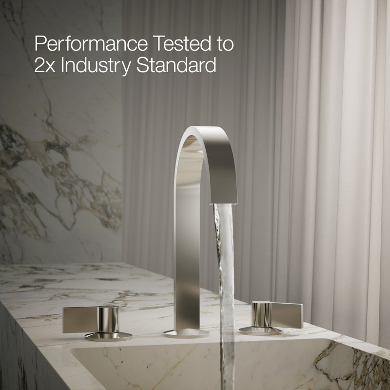 Components™ Bathroom Sink Spout with Ribbon Design, Polished Nickel
