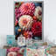 Décoration murale Zinnias rouge beige - Zinnias-97203462-97203454