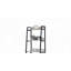 Natural & Black Finish 16"W Bookshelf