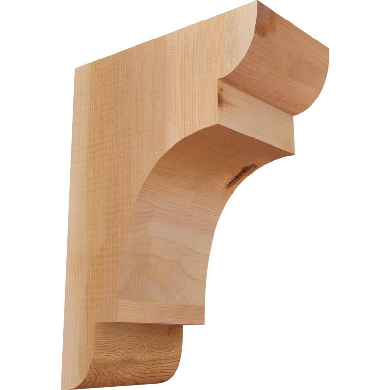New Brighton Corbel, H 14 po x l 5,5 po x P 10 po, Cèdre rouge, Lisse