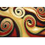 Tapis zone bourgogne/beige Cossey