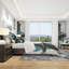 Ensemble de housse de couette moderne et contemporain Geometric Black and Teal IV - Microfibre polyester-38757398
