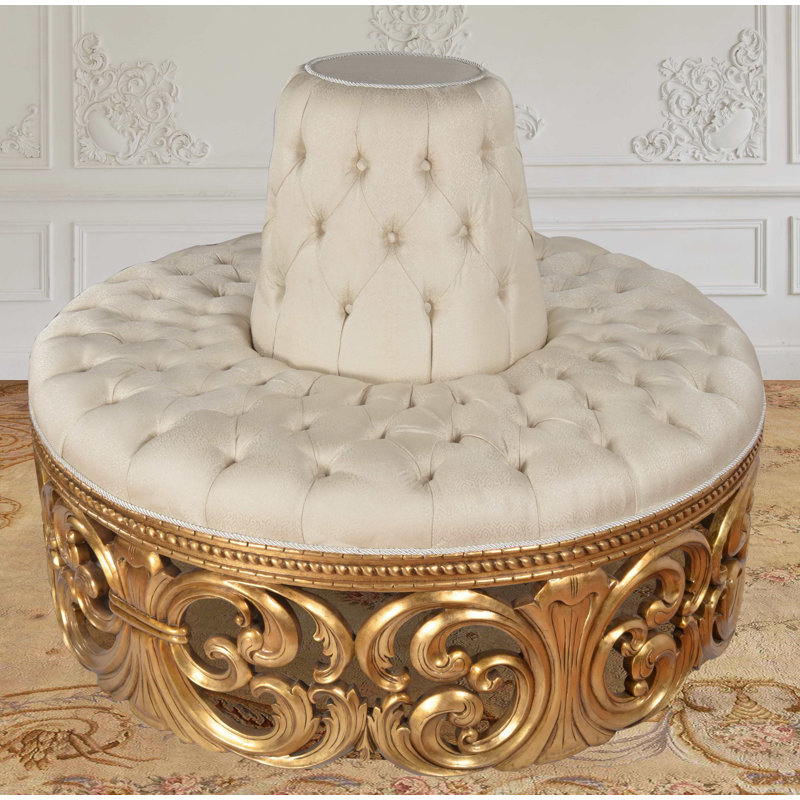Chaise longue circulaire rococo
