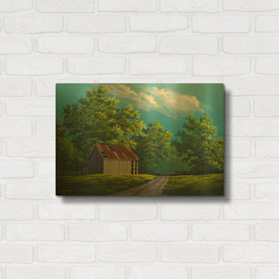 « Journée d'été » de Gary Adams, tableau mural en métal doré, 61 cm x 41 cm