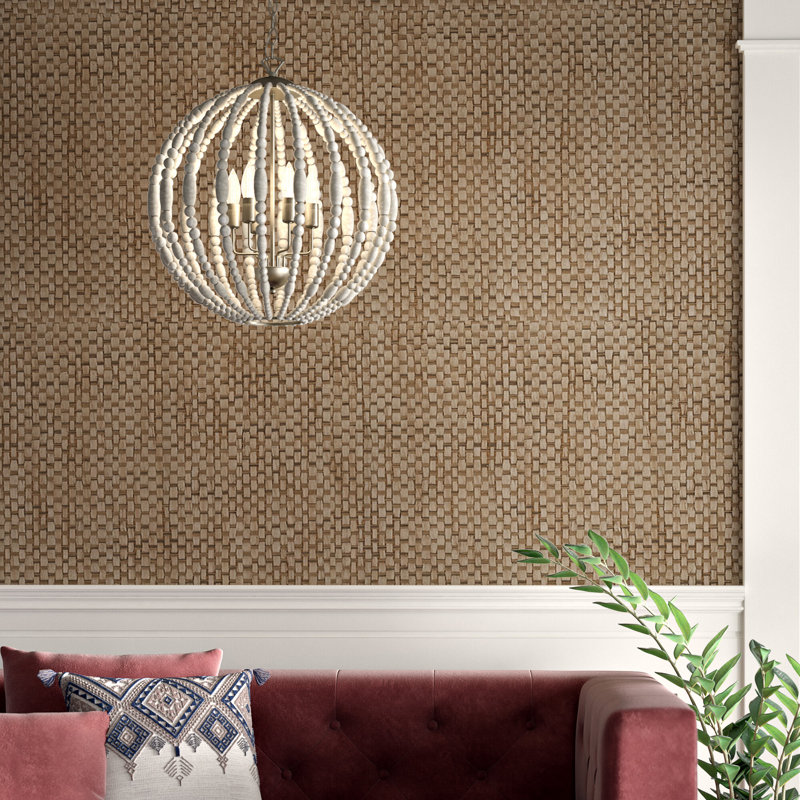 Papier peint Basket Weave, Brun