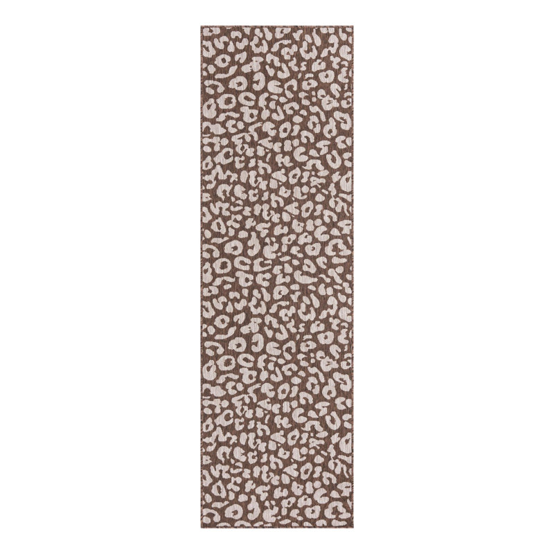 Animal Print Indoor / Outdoor Rug, Runner 2'11" x 10'