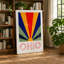 Ohio Sunburst Retro - Wrapped Canvas-1316770954-1316770948