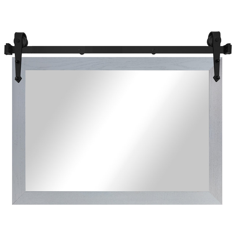 Miroir Manoil, 33 po x 42 po, Gris