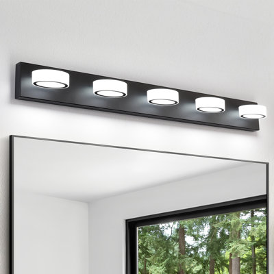 Éclairage pour meuble-lavabo à DEL Macfadden, haute transmittance et intensité variable avec rotation à 270 °