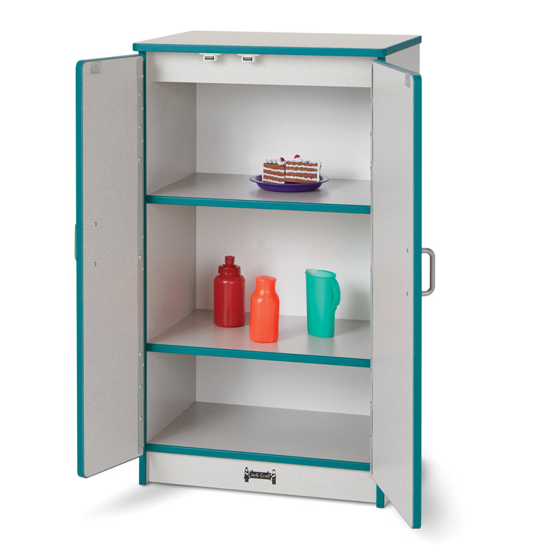 Rainbow Accents Culinary Creations Kitchen Refrigerator, Gray/Teal