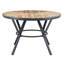 Table d'intérieur en bouleau avec pieds en métal pour une utilisation quotidienne