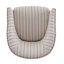 Upholstered Stripe Barrel Chair