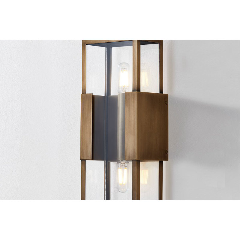 Santa Clara 2 Light Wall Sconce, 13.25" H x 5.5" W x 5.5" D