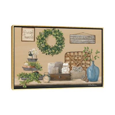 «Farmhouse Bath I» par Pam Britton - impression d'art graphique