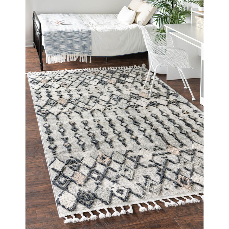 Gosnold Geometric Indoor Rug, Rectangle 5'3" x 8'