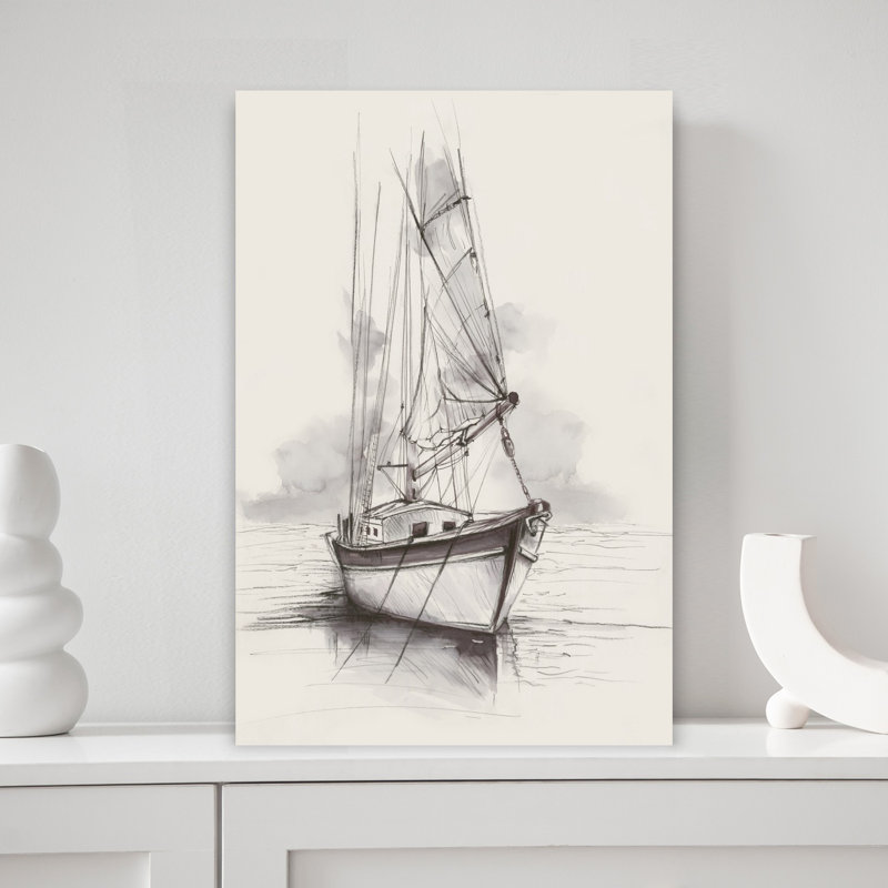 Sailboat Resting On Calm Waters by Eli Jones - Wrapped Canvas Print, 45.72 cm H x 30.48 cm W