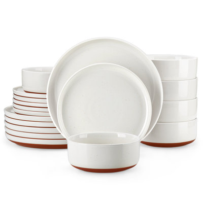 Calaya 18 Piece Stoneware Dinnerware Set - Service for 6