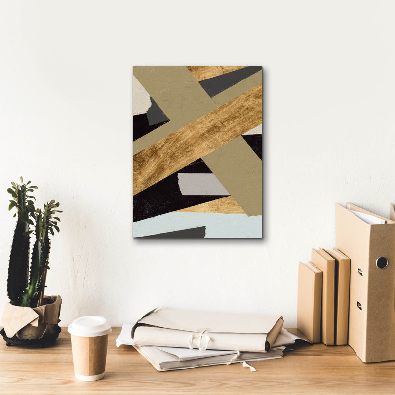  «Taped Up 2» par Alonzo Saunders, art mural sur toile, 12 po x 16 po