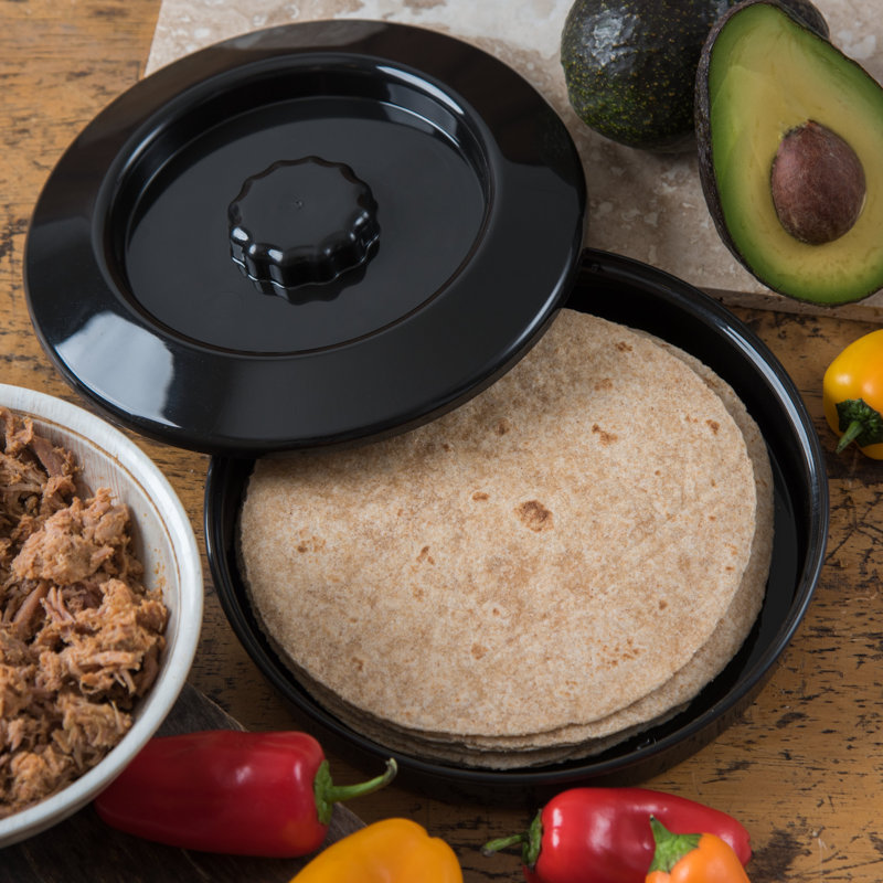 Couvercle de serveur divisé tortilla, Noir