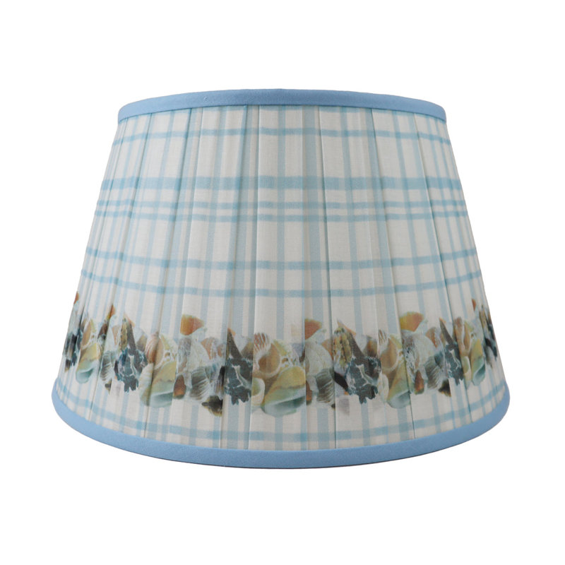 Shells Cotton Empire Lamp Shade, 10" H x 14" W x 14" D