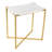 Amelia Stone Cross Legs End Table
