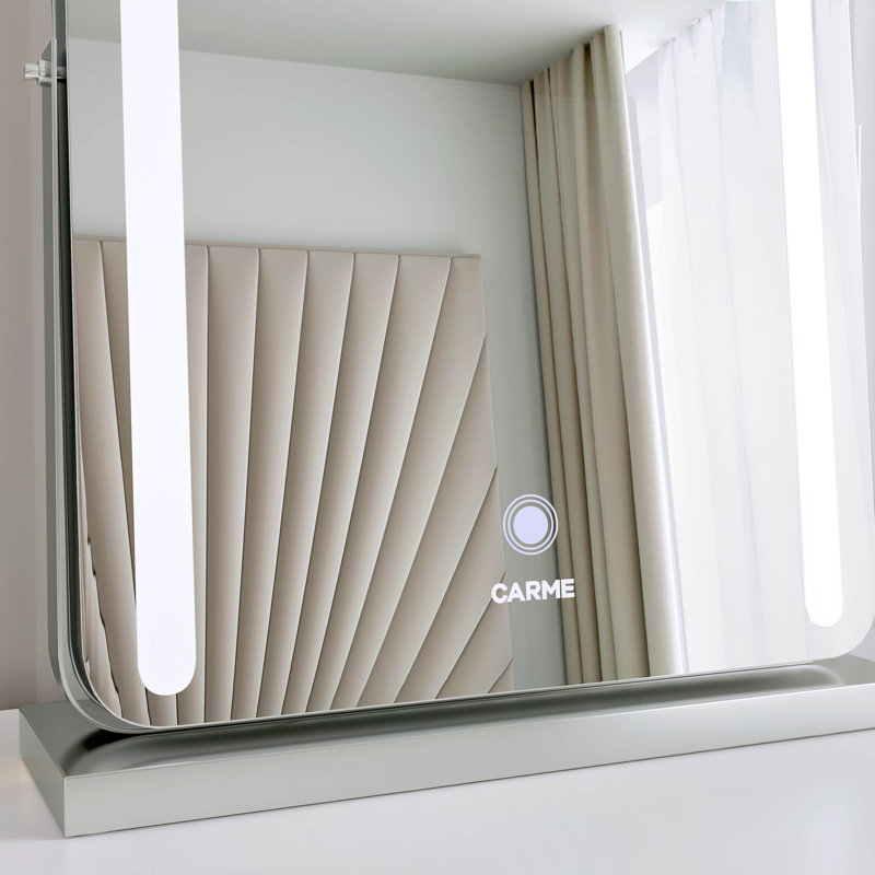 Mia Rectangle Mirror, Silver