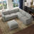 Corduroy Modular L - Shaped Sectional Sofa With Removable Ottoman-279045610