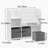 Kids Bookcase and Bookshelf, Multifunctional Bookcase with 3 Collapsible Fabric Drawers, Bookcase Display Stand