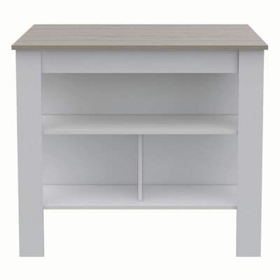 Versatile Antibacterial Kitchen Island with Abundant Storage and Stable Construction