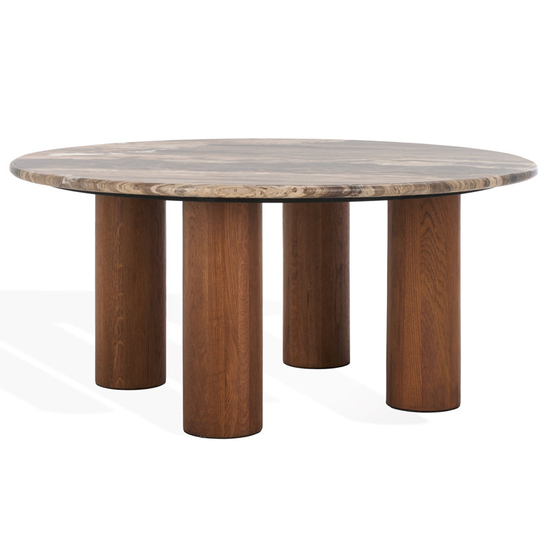 Tylee Single Coffee Table, Walnut Marble