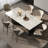 White Luxury Marble Rectangular  Dining Table Sets-104977366-125121017