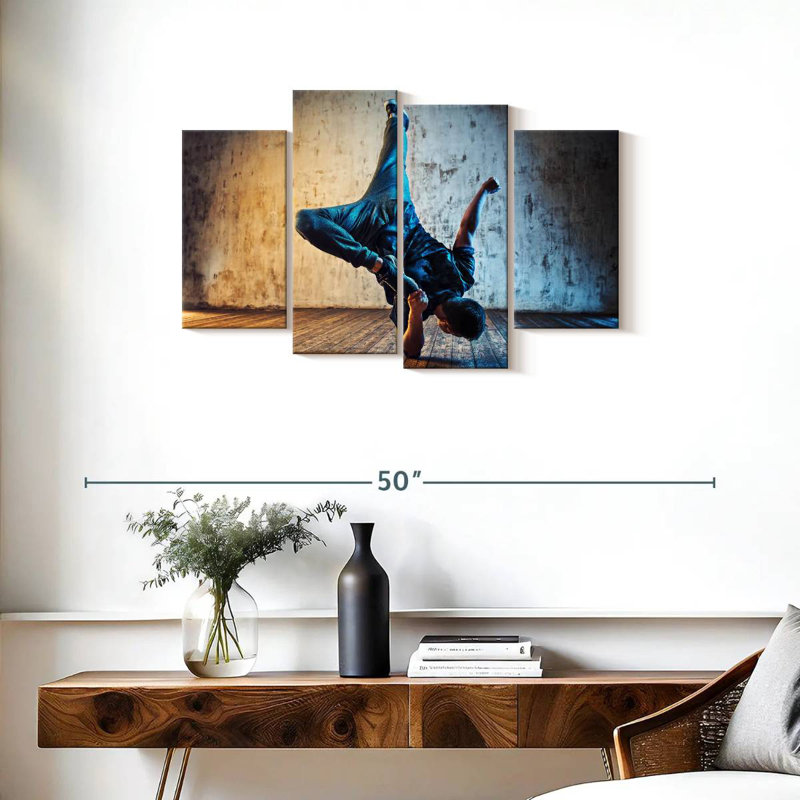 Enn Breakdancing, 22" H x 36" W