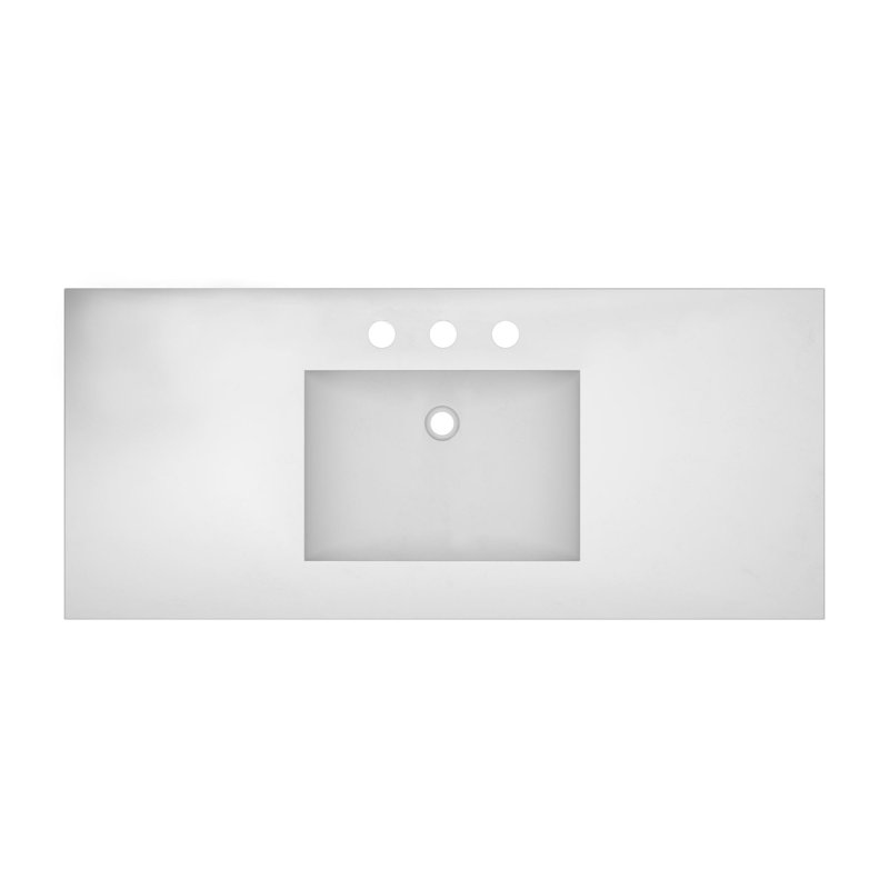 Solace 49" Single Bathroom Vanity Set, Midnight Oak, Pearl