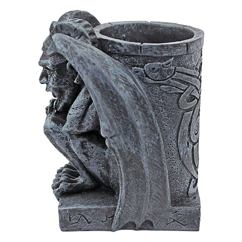 Accessoire de bureau gargouille de plume poison