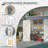 Metal Storage Shed for Garden Tools Lockable Door With Floor Frame