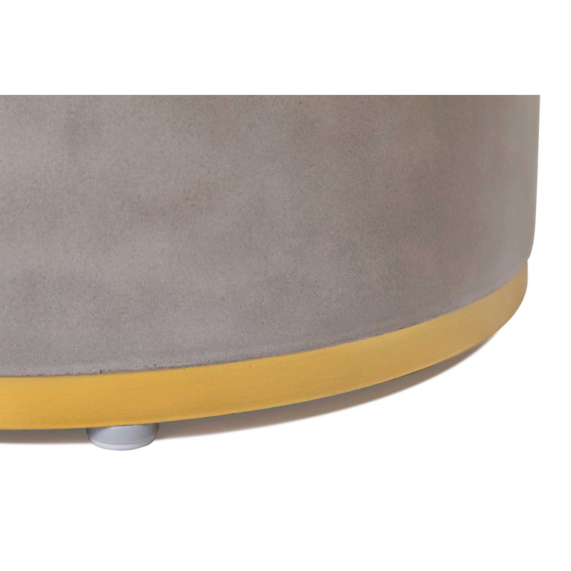 Perpetual Outdoor Round Side Table, Slate Gray