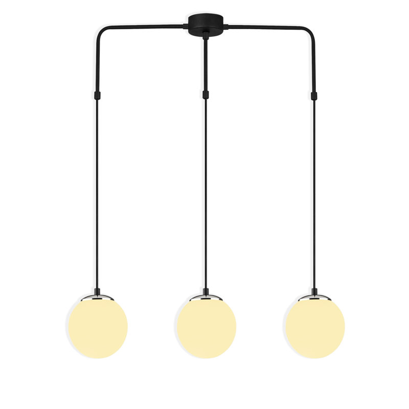 Luminaire suspendu pour îlot de cuisine 3 lumières Shirley