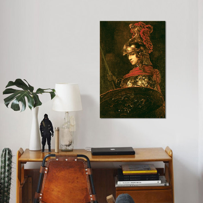 'Pallas Athena Armoured Figure, 1664-65' by Rembrandt van Rijn Print on Canvas Vault W Artwork Mat 